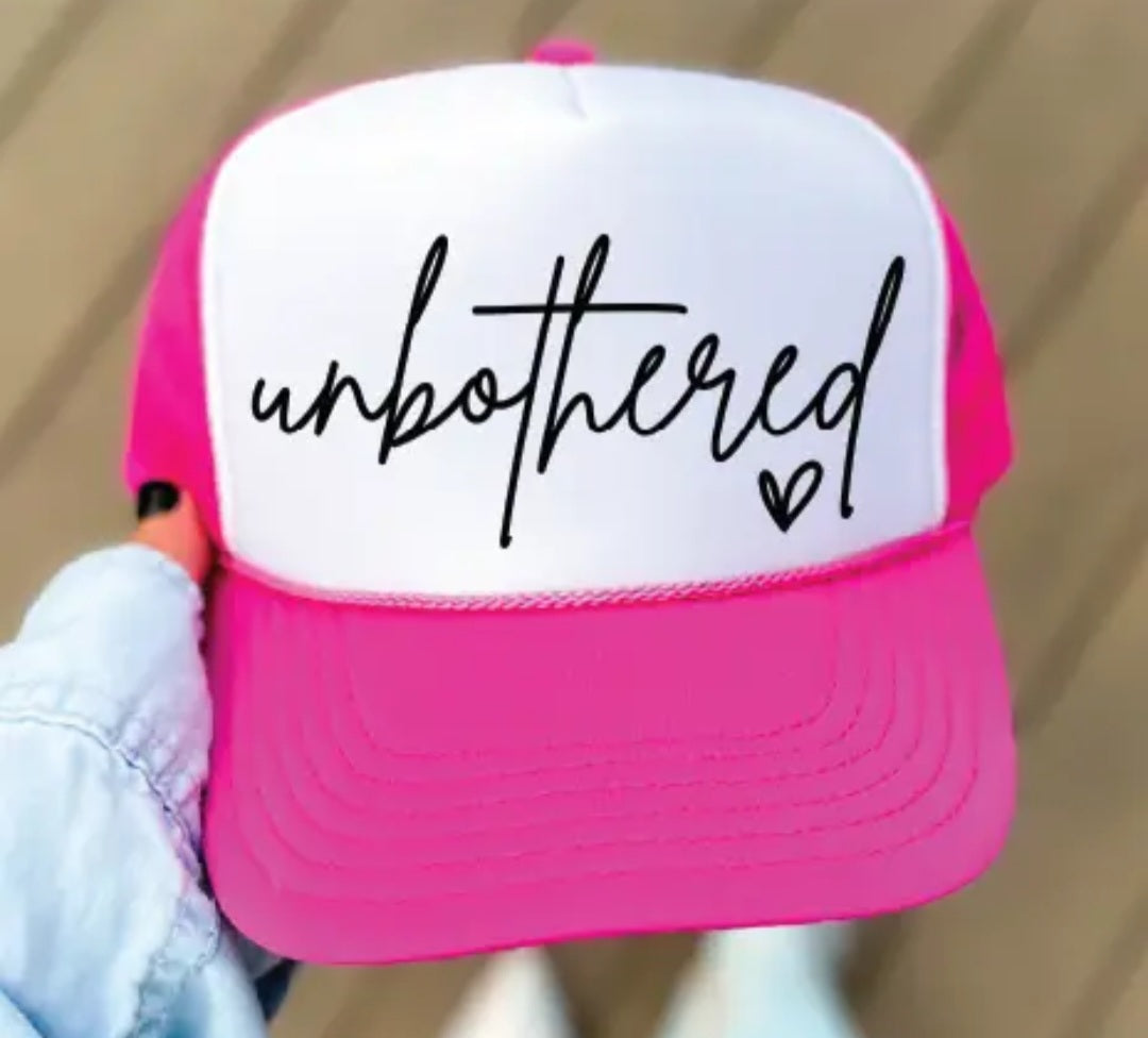 Unbothered DTF Printed Trucker Hat