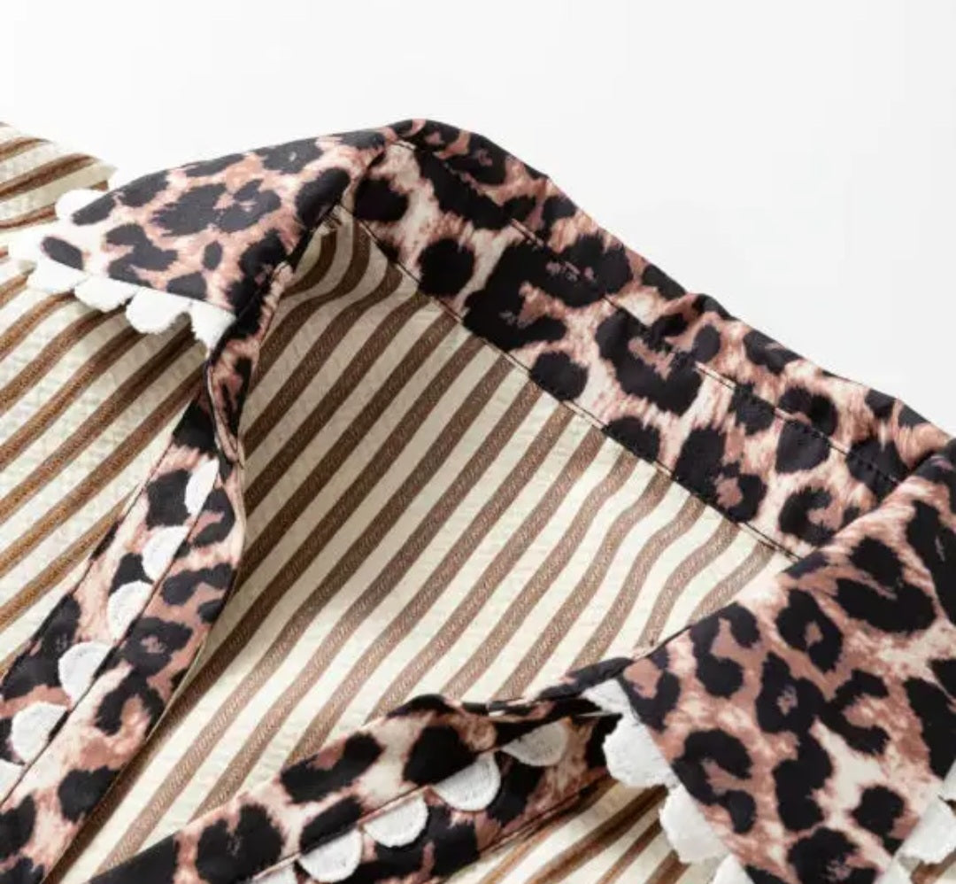 Leopard Neutral Top