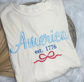 America Embroidered Tee