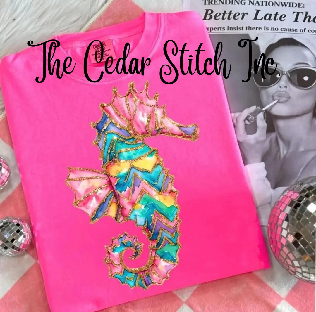 Colorful Chevron Sea Life Tees
