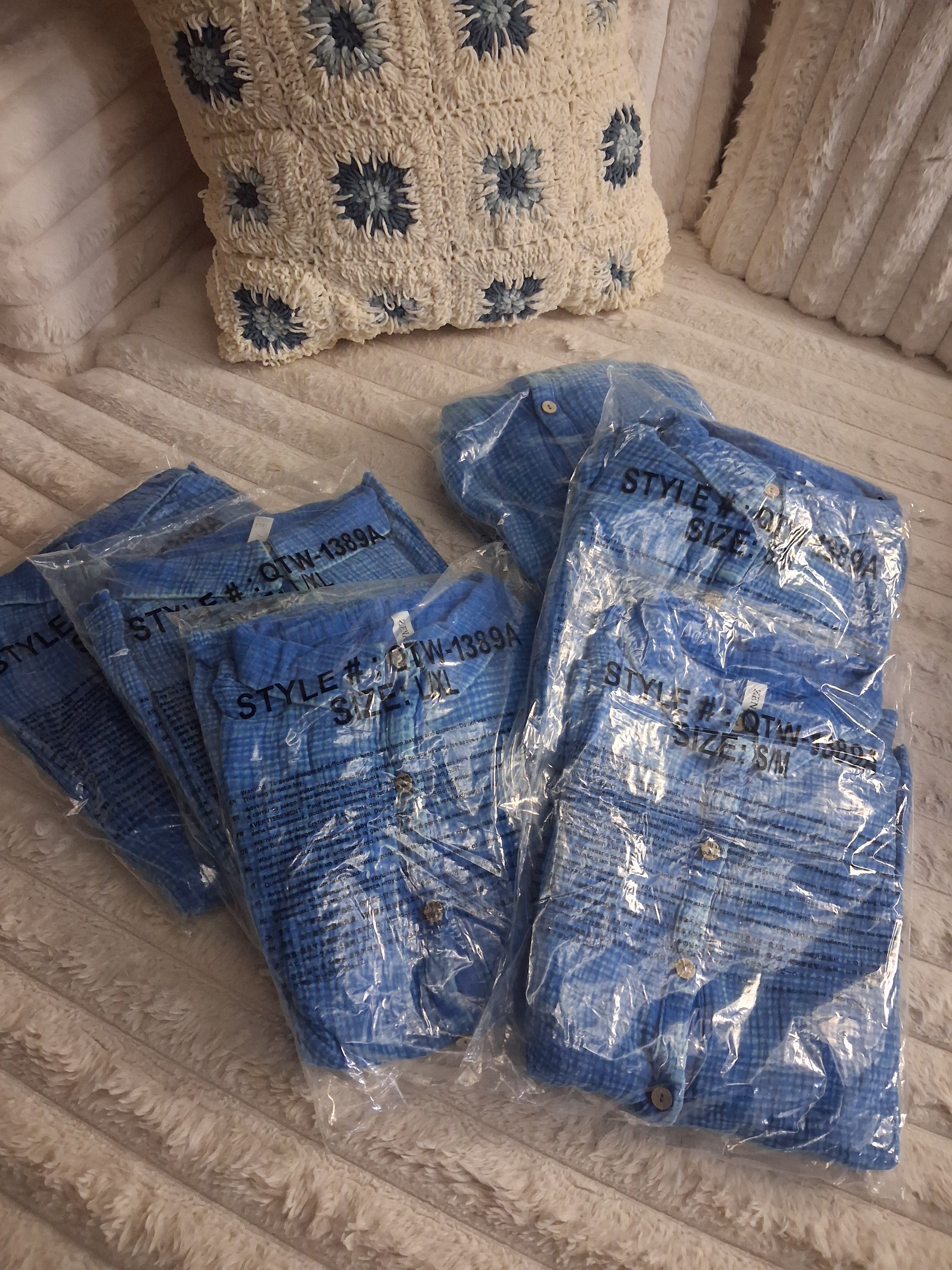 Zenana Button down oversized Top