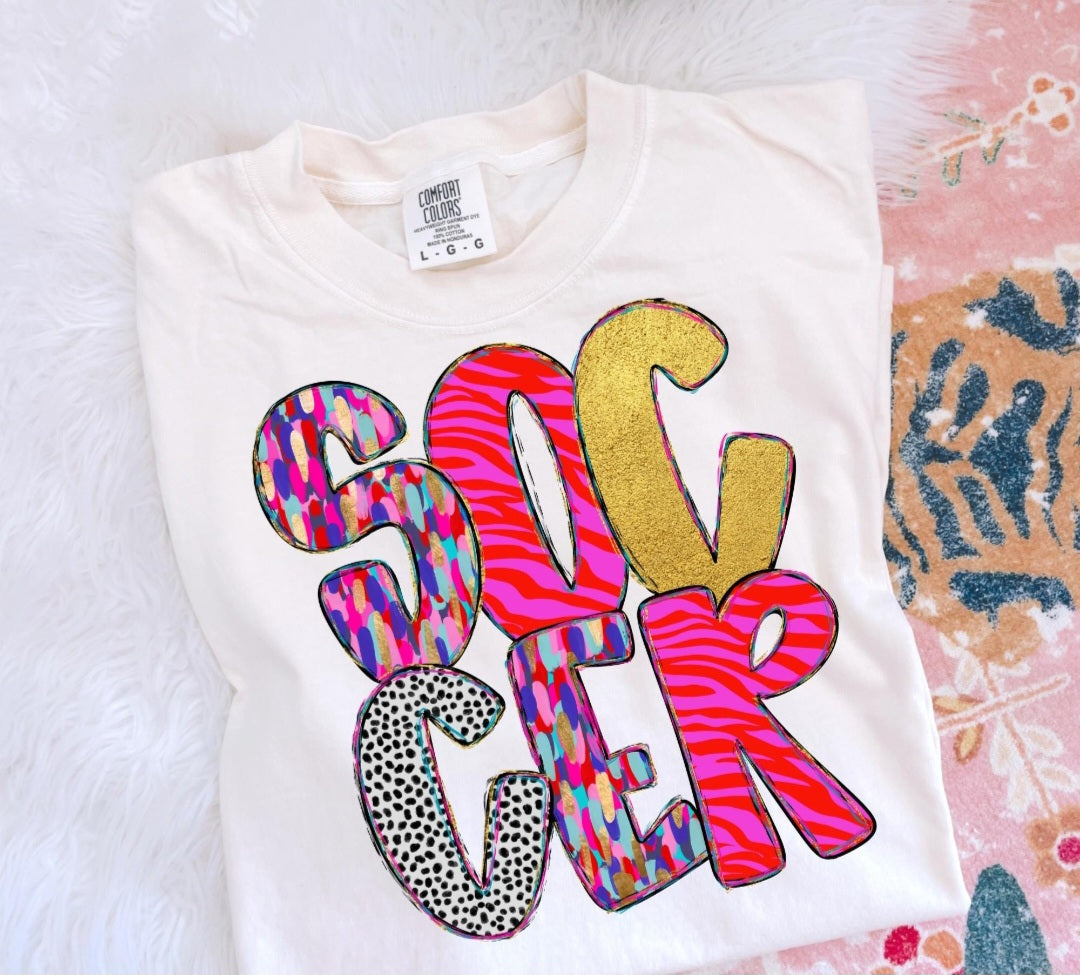 Brush Strokes Soccer Tee