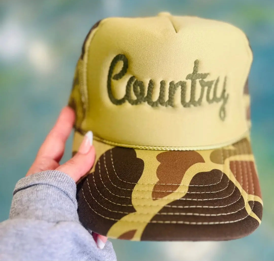 Country Rope Embroidered -Otto Trucker Hat