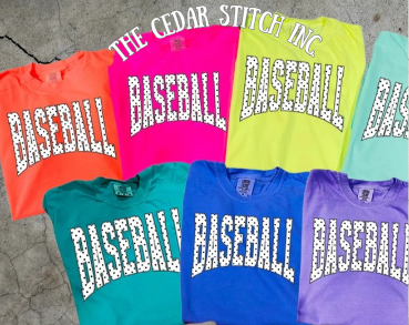 Baseball/Softball Polka Dot Comfort Color Tees