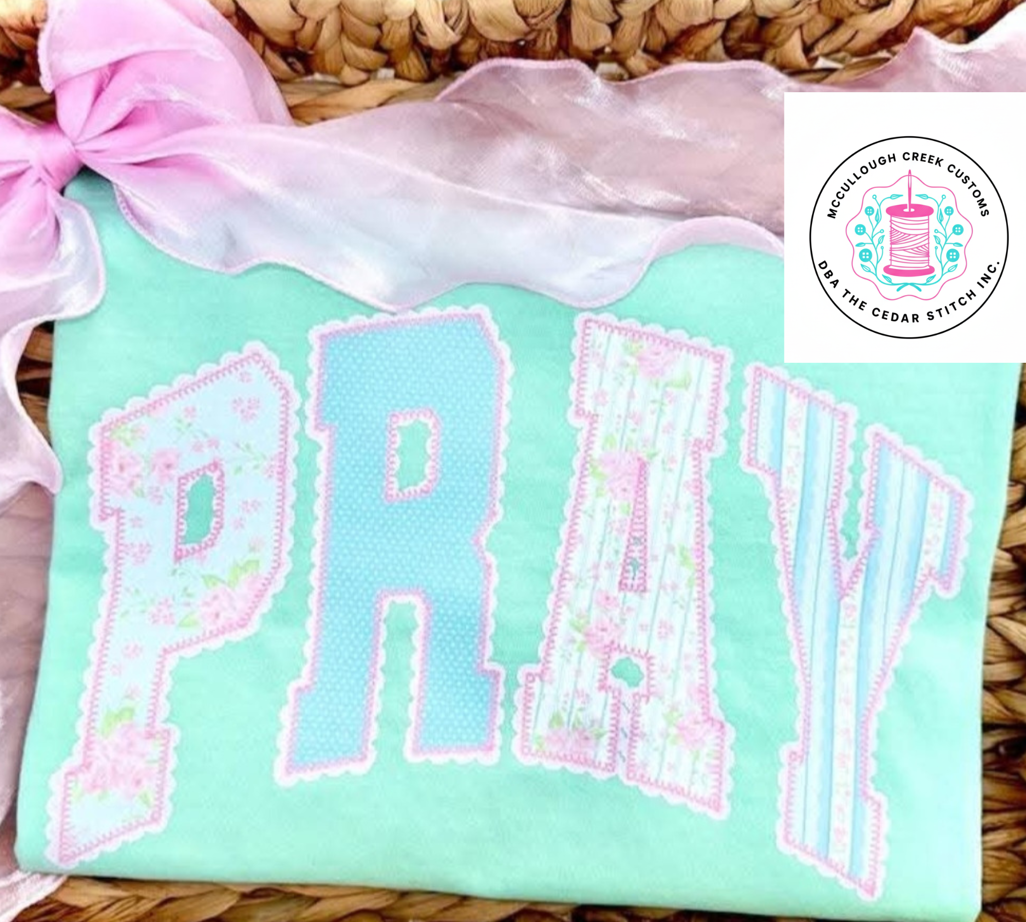 Scalloped Pray/Mama/Nurse/Teach Tee