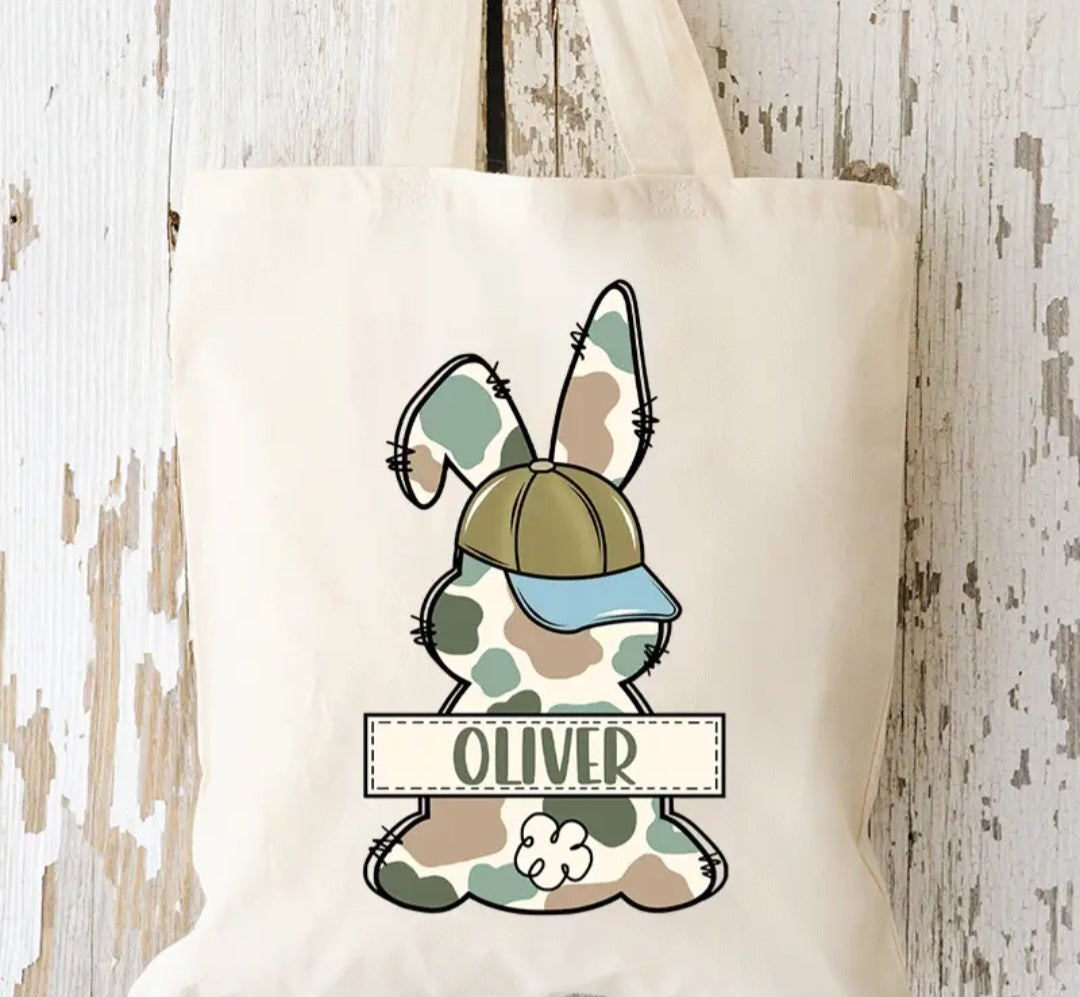 Camo/Floral Custom Easter Bags