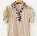 Leopard Neutral Top