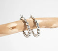 18K Gold Plated Stainless Steel Circle Ball Hoop Earrings