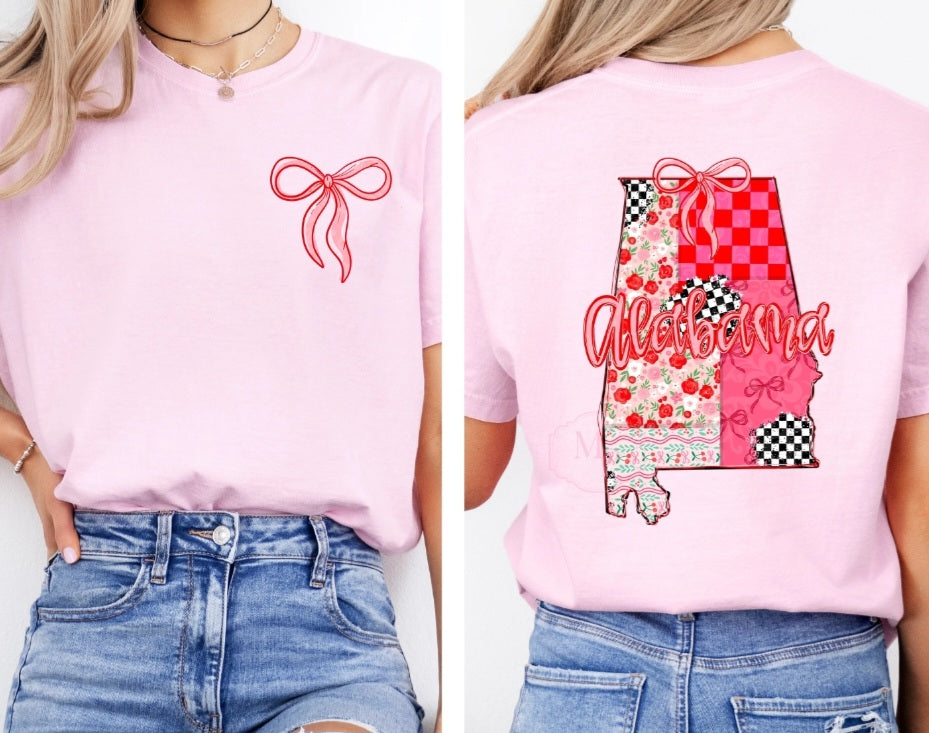 Girly Pink Alabama Tee