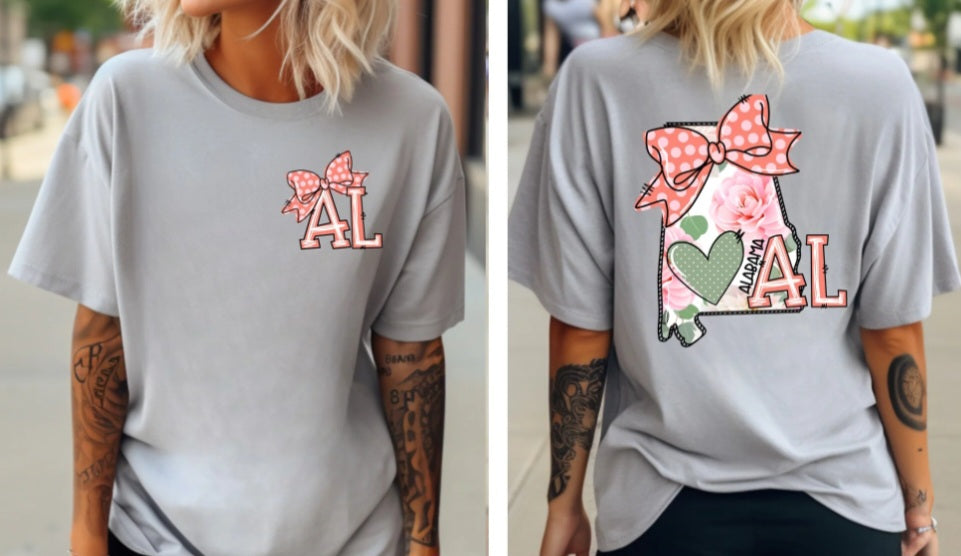 Alabama Hearts & Bow