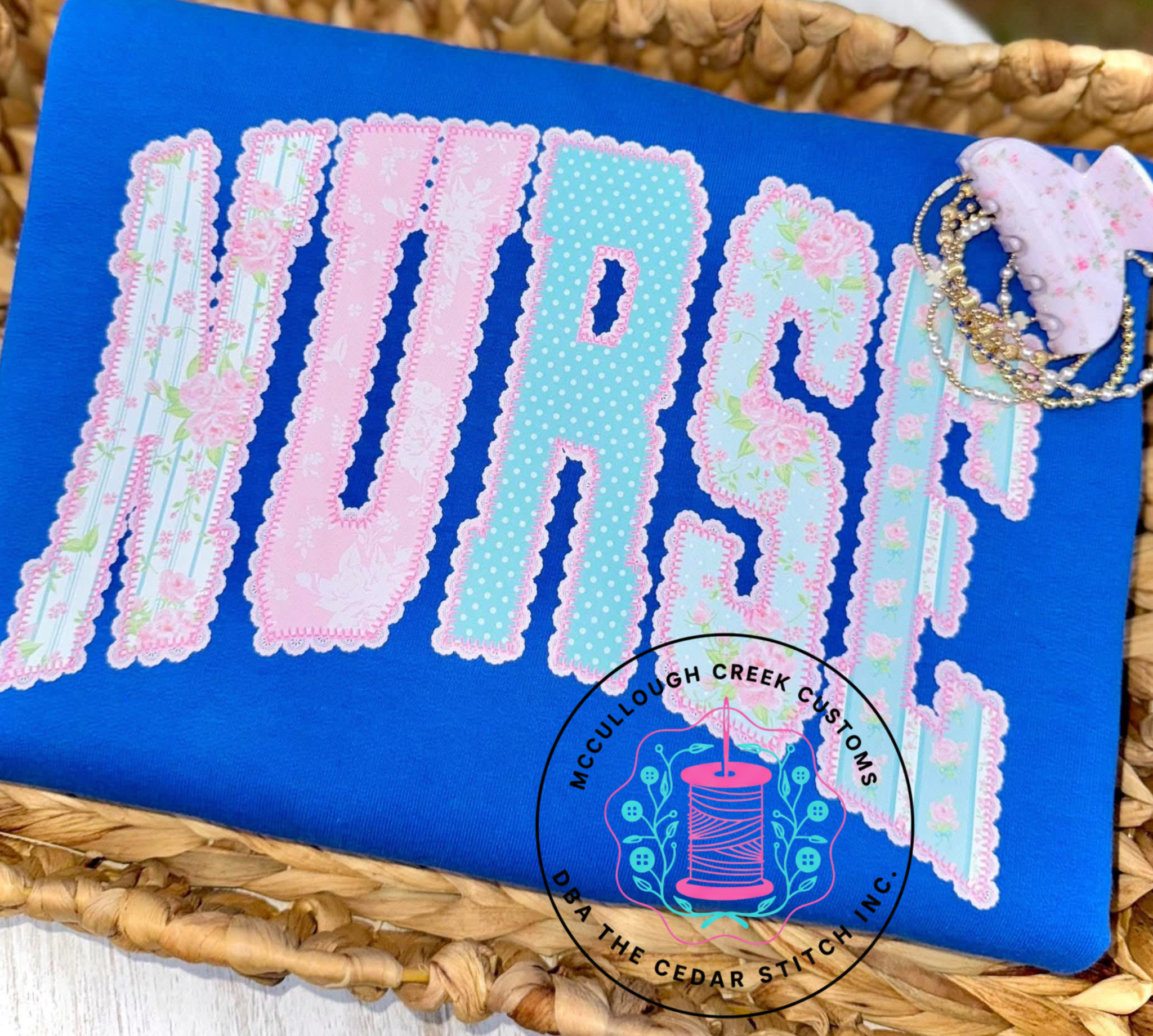 Scalloped Pray/Mama/Nurse/Teach Tee