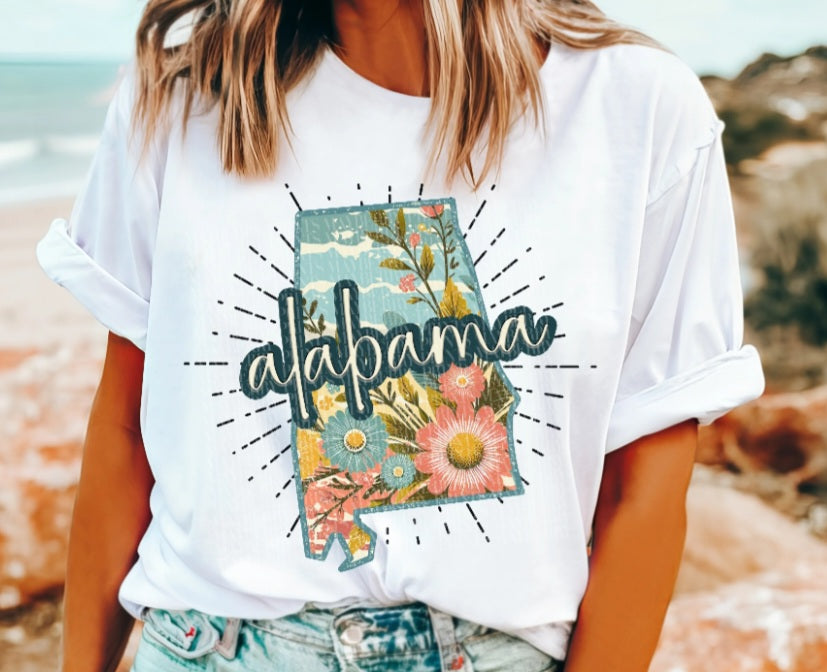Alabama Floral Tee