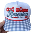 **Embroidered** God Bless America Trucker Hat
