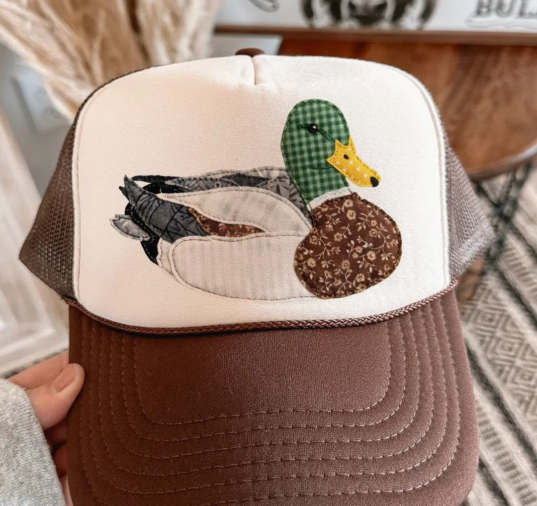 Granny's Faux Patchwork Mallard Otto Trucker Hat