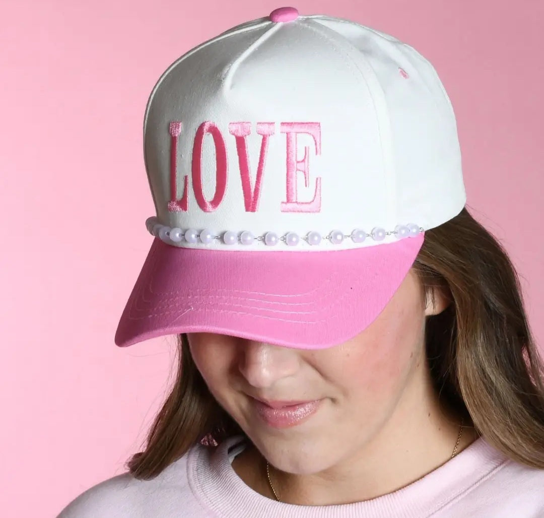 LOVE- Pink Hat