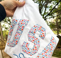 Floral USA Patriotic Tee