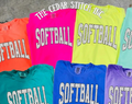 Baseball/Softball Polka Dot Comfort Color Tees